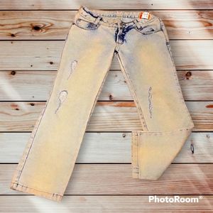 Studded Acid Wash Jeans